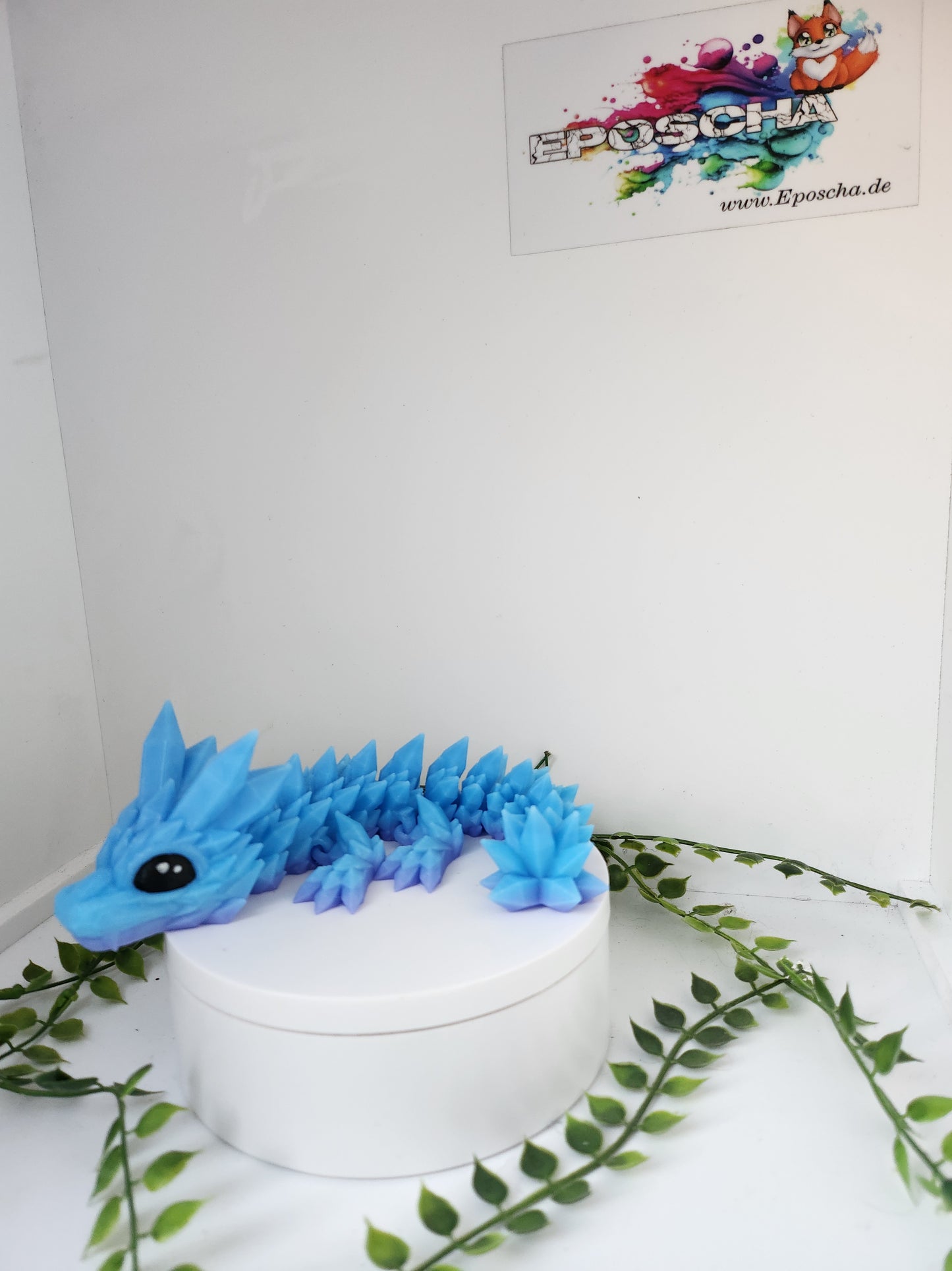Kristalldrache blau/lila