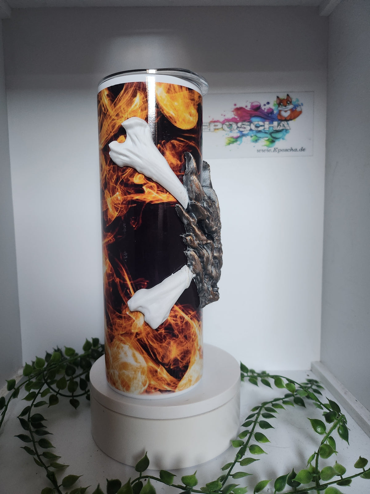 3D dragon Bones tumbler