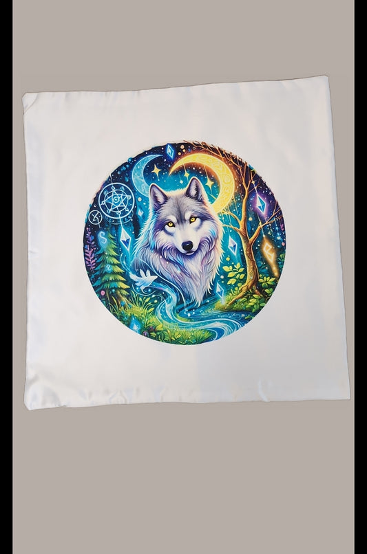 Kissen Bezug "Wolf" 40x40cm