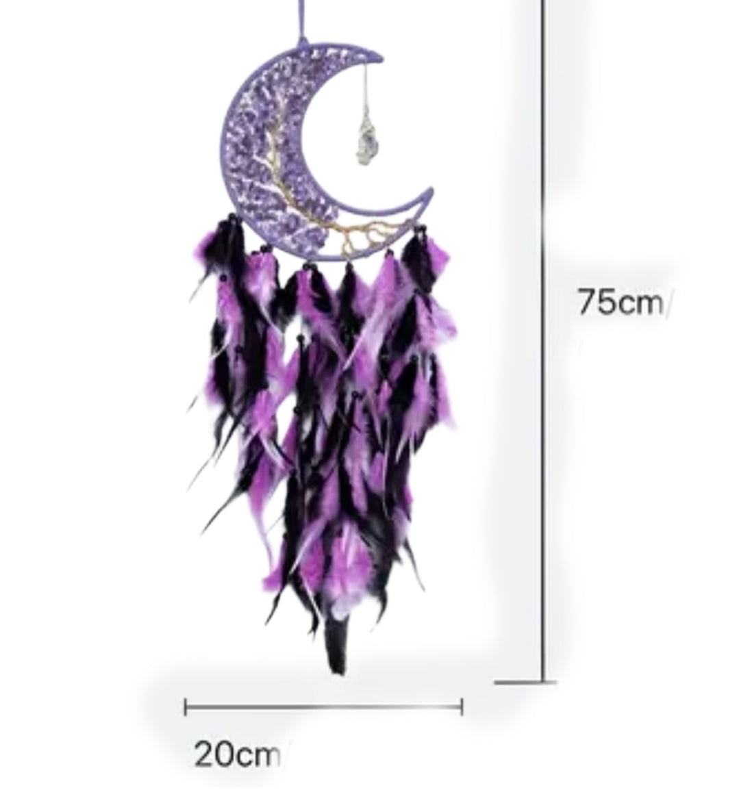 Halbmond Amethyst traumfänger