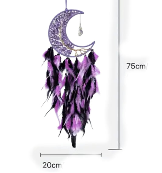 Halbmond Amethyst traumfänger