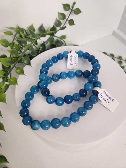 Blauer Apatit Armband